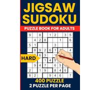 Jigsaw Sudoku Puzzle Book - 400 Hard Irregular Sudoku Puzzles: Advanced Logic Puzzle Book for Adults - 2 Puzzles Per Page
