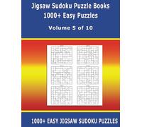 Jigsaw Sudoku Puzzle Books: 1000+ Easy Puzzles - Ideal for Beginners - Volume 5 of 10