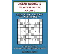 Jigsaw Sudoku X: 200 Medium Jigsaw Sudoku X Puzzles Volume 2