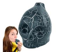 Jiimhte Fischio del teschio, Fischio della morte - Fischietto spaventoso con teschio portatile - Fischio della morte forte e spettrale Fischio del teschio Fischi di guerra per oggetti di scena