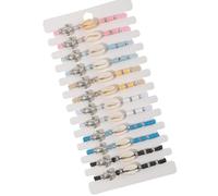 jiingekk 12PCS Regolabile Design Tartaruga Braccialetti Intrecciati Set Con Lega Cristallo Turchese Perline di Legno Per Le Donne Uomini Gioielli Multistrato Etnico Tessuti Braccialetti Per Adulti