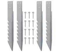 jiingekk 4 picchetti di ancoraggio per recinzione, picchetti in legno, picchetti per fissaggio a terra, antivento, impermeabili, altalena, giardino, recinzione, rinforzo, picchi