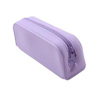 jiingekk Astuccio in silicone resistente all'acqua, leggero, portatile, per studenti, adulti, bambini, in classe, Viola