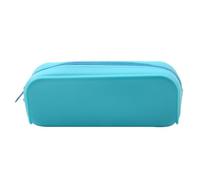 jiingekk Astuccio in silicone resistente all'acqua, leggero, portatile, per studenti, adulti, bambini, in classe, blu cielo