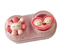 jiingekk Bella custodia per lenti e applicatore a ventosa per strumento di rimozione morbida, custodia portatile con pinzette, D