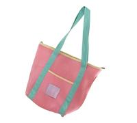 jiingekk Borsa da spiaggia multiuso a rete pieghevole con funzione di asciugatura rapida borsa per le vacanze essenziali da spiaggia ventilata, C, One Size