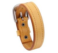 jiingekk Braccialetto da polso in pelle fatto a mano con perline e cinturino in pelle, gioiello alla moda, regalo per donna, regolabile, stile punk, Misura unica, come descritto