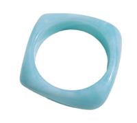 jiingekk Braccialetto quadrato geometrico colorato in resina spessa accattivante braccialetto moderno elegante gioielli suoi braccialetti in resina geometrica irregolare, Misura unica, come descritto