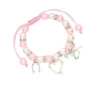 jiingekk Ciondolo regolabile a forma di elfi stellari con perle finte accenti per donne e ragazze, gioielli leggeri da indossare tutti i giorni con perle leggere regalo, Misura unica, come descritto