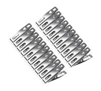 jiingekk Confezione da 20 mollette in acciaio inox con molla in metallo per lavanderia, artigianato, cucina e organizzazione domestica, antiruggine