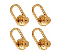 jiingekk Confezione da 4 chiusure per orecchini pendenti in metallo per orecchini a perno pesanti, stabilizzatori per lobi dell'orecchio a forma di U, stabilizzatori per orecchini a forma di U, Misura