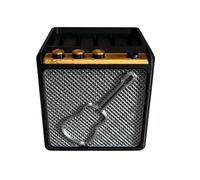 jiingekk Contenitore portatile per plettro per chitarra, a forma di altoparlante, per collezionisti, compleanno, Multicolore