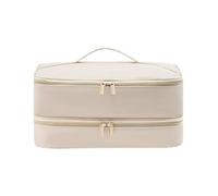 jiingekk Custodia antipolvere a doppio strato per asciugacapelli, portatile, antigraffio, con manico, organizer portatile per capelli