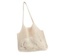 jiingekk Elegante borsa da spiaggia con spaziose borse a tracolla interne scava fuori design uncinetto borsa a maglia per tutti i giorni borsa da spiaggia essenziale, B, One Size