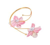 jiingekk Elegante bracciale da polso regolabile con uova e fiori, accessorio per il corpo elegante per l'uso quotidiano per eventi serali unici accessori per il braccio floreale, Misura unica, come