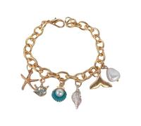 jiingekk Elegante metallo con design e accessori per gioielli da donna, elegante spiaggia e matrimonio, Misura unica, come descritto