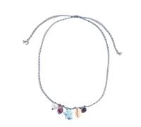 jiingekk Estati conchiglie stella marina collana con ciondolo in ceramica con catena luminosa colorata corda regolabile per le donne gioielli vacanza dopamina accessorio colorato ispirato, Misura