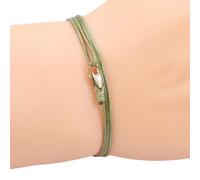 jiingekk Impilabile filo cerato rame chiusura metallo regolabile gioielli compleanni anniversari chiusura in rame flessibile con nodo design, Misura unica, come descritto