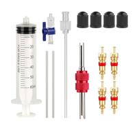 jiingekk Iniezioni di liquidi per bici da strada Strumento per iniezioni di liquidi per pneumatici Tubeless Iniezioni di liquidi per pneumatici Tubeless Strumento Facile per noi Kit di riparazione