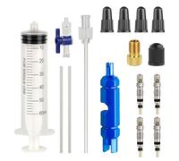 jiingekk Iniezioni di liquidi per bici da strada Strumento per iniezioni di liquidi per pneumatici Tubeless Iniezioni di liquidi per pneumatici Tubeless Strumento Facile per noi Kit di riparazione