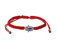 jiingekk Lucky Kabbalah Red String Bracciali Blu Evils Eye Fatima mano gioielli decorazione donne uomini fortunato Kabbalah Red String Bracciali Blu Evils Eye Fatima Gioielli a mano, Red, come