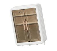 jiingekk Organizzatori adesivi del bagno della mensola della parete di grande capacità per gli organizzatori cosmetici del prodotto e di modo degli accessori cosmetici montati adesivi