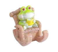 jiingekk Rana Forma Del Telefono Titolare Decorativo Desktop Organizzare Stand Stress Relief Figurine Per Studenti Adulti Multifunzionale Resina Rane Stand