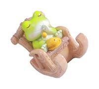 jiingekk Rana Forma Del Telefono Titolare Decorativo Desktop Organizzare Stand Stress Relief Figurine Per Studenti Adulti Multifunzionale Resina Rane Stand