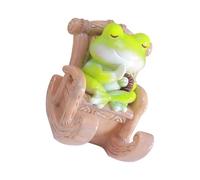 jiingekk Rana Forma Del Telefono Titolare Decorativo Desktop Organizzare Stand Stress Relief Figurine Per Studenti Adulti Multifunzionale Resina Rane Stand