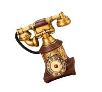 jiingekk Repliche decorative del telefono della scrivania dell'annata con i quadranti Rotarys di design europeo Resine Materiali Home Theater Puntelli Antico Ispirato Decorazione dell'ufficio pezzo