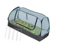 jiingekk Riparo per piante con telaio in acciaio e rete resistente agli strappi per la sicurezza delle verdure e la crescita di contenitori, in poliestere riciclabile, facile da sistemare dietro le