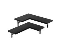 jiingekk Scaffali d'angolo di galleggiamento del supporto della parete degli scaffali angolari decorativi di galleggiamento degli scaffali di legno robusti del supporto