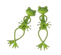 jiingekk Set di 2 fascette modellabili per piante rampicanti, facili da installare, a forma di rana, supporto per piante