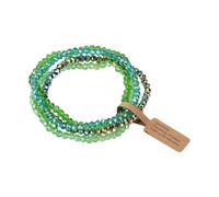 jiingekk Set di 4 pezzi di vetro iridescenti, gioielli che cambiano colore, leggeri, accessori alla moda per le donne, set di gioielli per feste in vetro leggero, Misura unica, come descritto