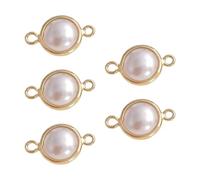 jiingekk Set Di 5 Unqiue Perle Pendenti Componente Gioielli Perle Gioielli Risultati Adatto Per Braccialetti E Collane Ciondolo Perlina Simulato, 4 mm, come descritto, come descritto