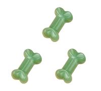 jiingekk Statua a forma di osso di cane di piccole dimensioni, in pietra naturale, portatile, per progetti artigianali e decorazione della stanza, decorazione per ufficio, 3 pezzi, Misura unica, come