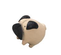jiingekk Statua in legno a forma di cane lupo fatto a mano per casa ufficio scrivania arredamento unico amanti degli animali (figura lupo compleanno Natale) intagliato a mano cane lupo in legno