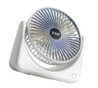 jiingekk Ventilatore da tavolo multifunzionale ABS a 3 velocità con circolazione dell'aria per casa ufficio e scuola campeggio all'aperto portatile