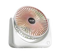 jiingekk Ventilatore da tavolo multifunzionale ABS a 3 velocità con circolazione dell'aria per casa ufficio e scuola campeggio all'aperto portatile