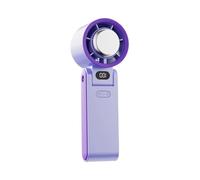 jiingekk Ventilatore silenzioso Display a LED Potente portatile portatile 3600mAh Comodino adatto per camera da letto ufficio e scuola ventola di raffreddamento portatile