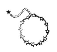 jiingekk Y2K Piccolo Cinque punte Stella Bracciali Per Le Donne Ragazze Personalità Hollow Star Gioielli Catena di Collegamento Del Braccialetto Del Regalo Della Catena Braccialetti Gioielli