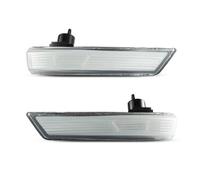 JIIYP indicatori LED dinamici 2PCS Dinamico Specchietto Retrovisore Indicatore Di Direzione Lampeggiante Ripetitore Luce Per Ford Per Focus 2008-2016 Sostituzione Della(Clear lens)