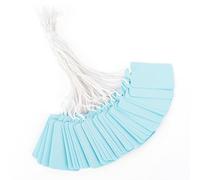 jijAcraft Etichette per prezzi con fili, 25 × 45 mm, piccole etichette da appendere, per mercato delle pulci, 200 pezzi, etichette per prezzi, mini etichette per abbigliamento, fatte a mano