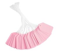 jijAcraft Mini etichette per prezzi ciondolo con fili: etichette rosa ciondolo mercatino delle pulci 25 × 45 mm cartellini prezzi etichette per etichettare vestiti, gioielli, artigianato
