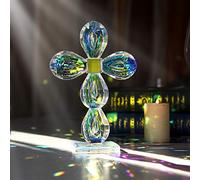 JiJia LeCo Traditional Cross Crystal Standing 8" Tall Glass (Colourful) (Colourful 2)