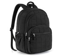 JiJia LeCo Zaino da donna, zaino universitario, zaino per computer portatile per la scuola, Nero , L