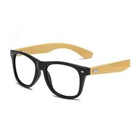 JIJIBA Occhiali da sole in bambù di legno uomo donna classica vintage guida occhiali da sole occhiali da vista neri occhiali da vista