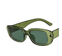 JIJIBA Occhiali da Sole rettangolari Piccoli Occhiali da Sole ovali Vintage Quadrati per Le Ombre Femminili da Donna