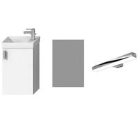 Jika Petit lavabo con armadietto e specchio 38.6 cm bianco H45J5141753001