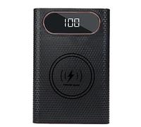 Jiklophg Alimentatore mobile rimovibile 4 batterie 21700 22,5 W di ricarica rapida scatola di batteria di ricarica wireless kit schermo fai da te